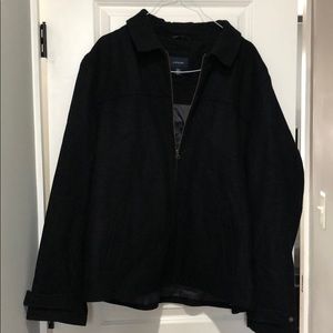 Lands End Black Zip Up Jacket